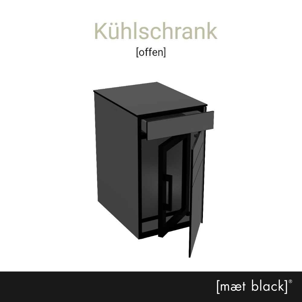 maet black Einzelmodul Kühlschrank [offen]